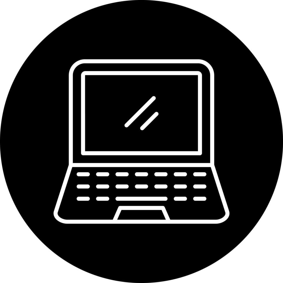 Laptop Vektor Symbol Stil