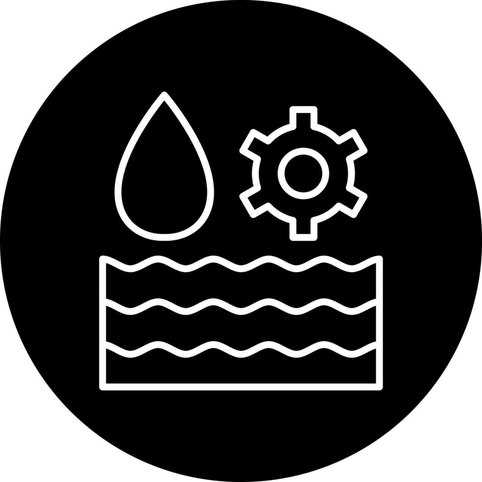 Wasser Verwaltung Vektor Symbol Stil