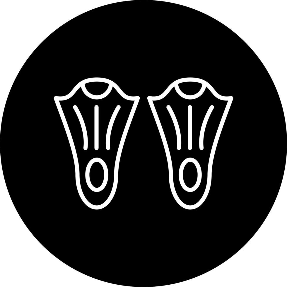 Flossen Vektor Symbol Stil