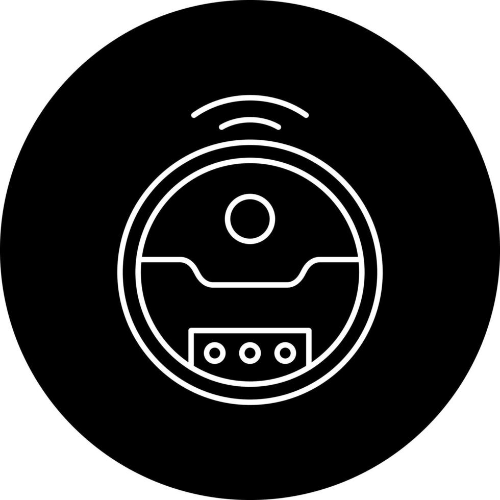 Roboter Vakuum Vektor Symbol Stil