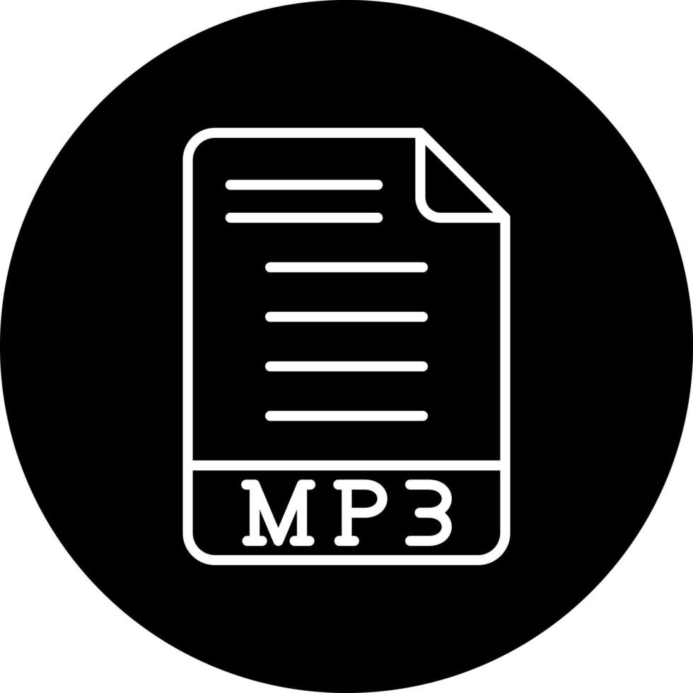 mp3 Vektor Symbol Stil