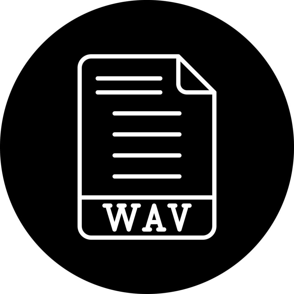 wav Vektor Symbol Stil