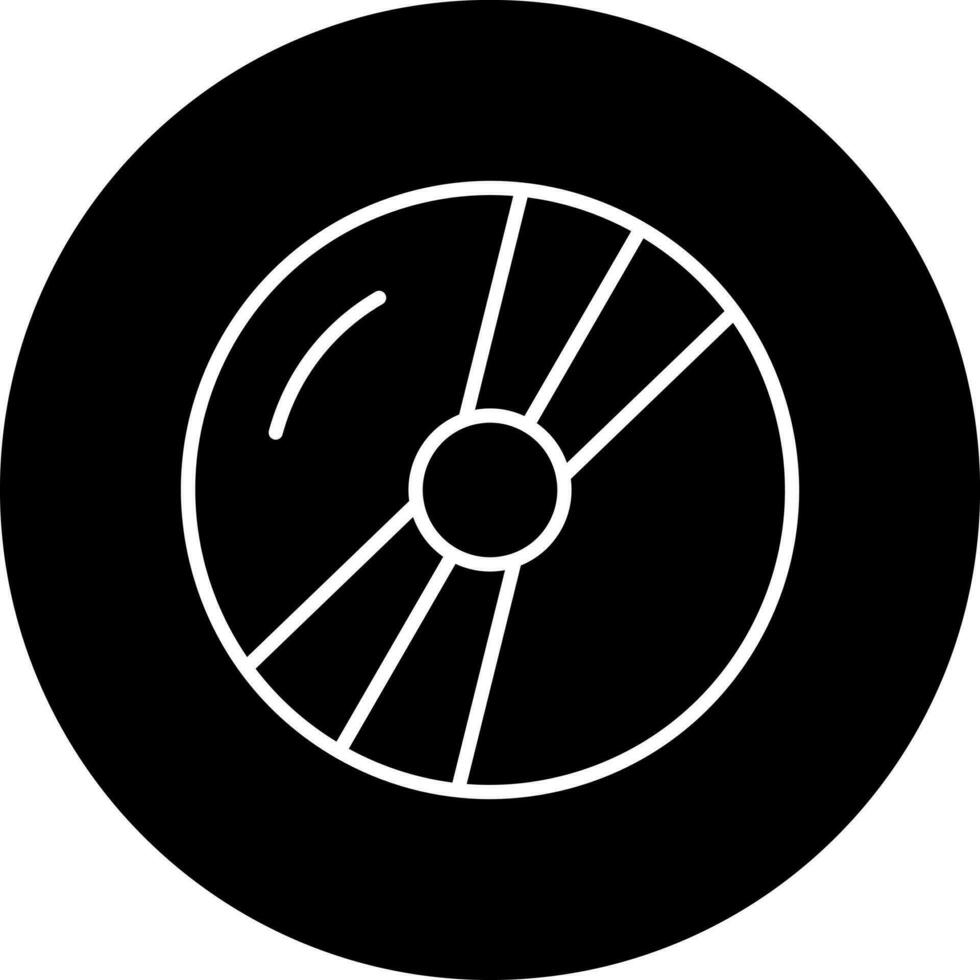 kompakt disk vektor ikon stil