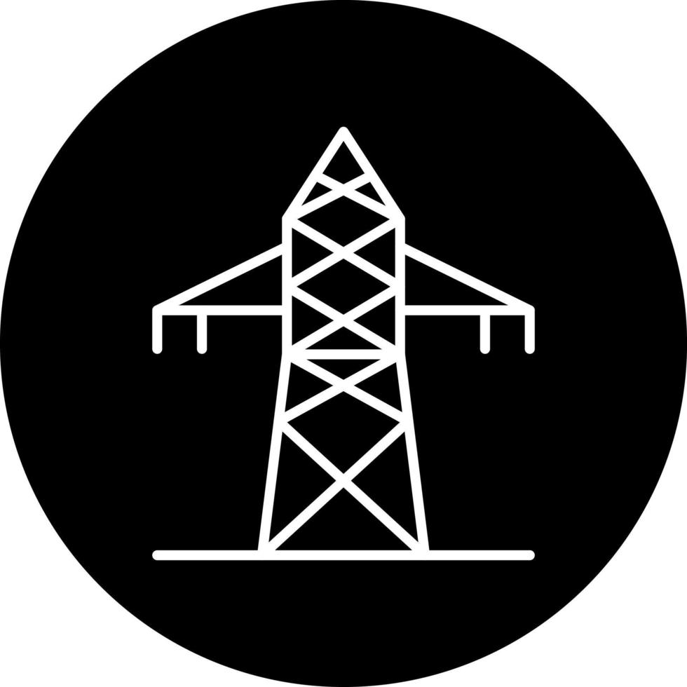 elektrisch Turm Vektor Symbol Stil