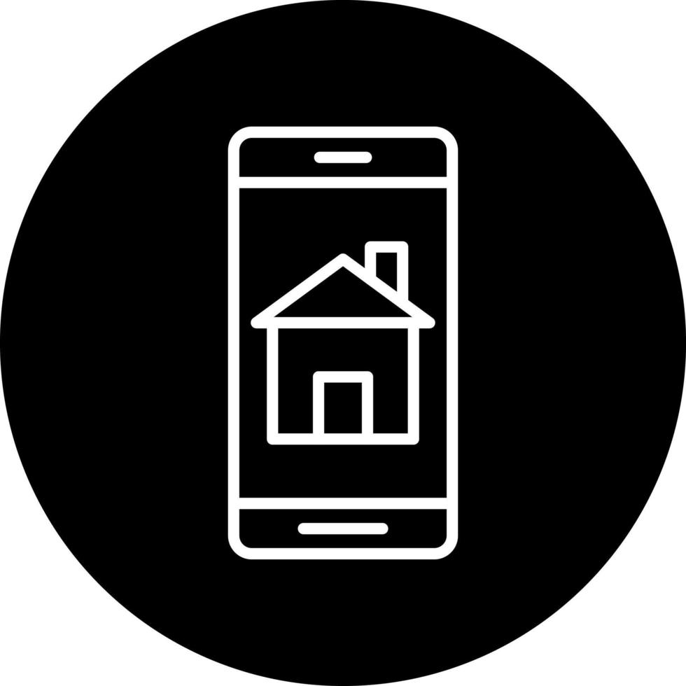 Haus App Vektor Symbol Stil