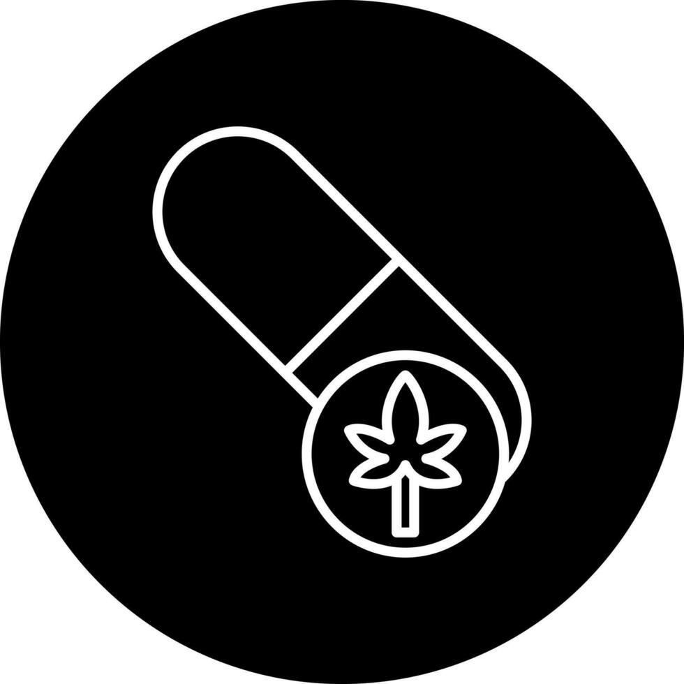 cbd Kapseln Vektor Symbol Stil