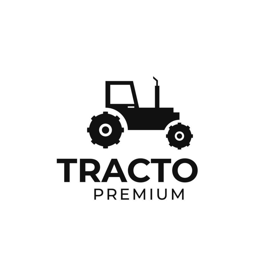 vektor traktor bruka logotyp design illustration aning