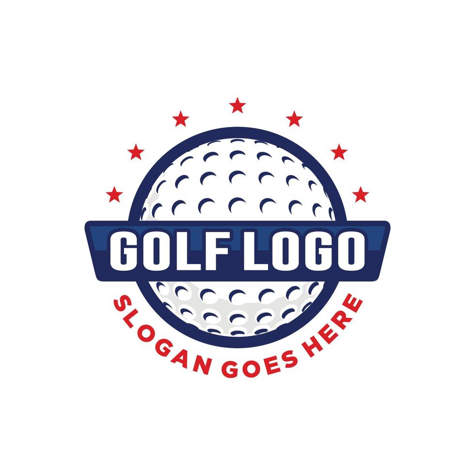 Golf Logo Design Vektor