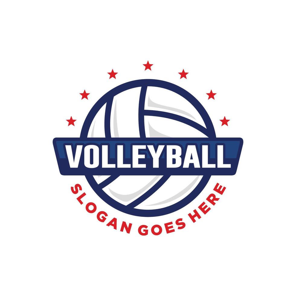 Volleyball Logo Design Vektor