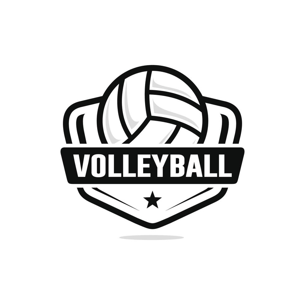 volleyboll logotyp design vektor