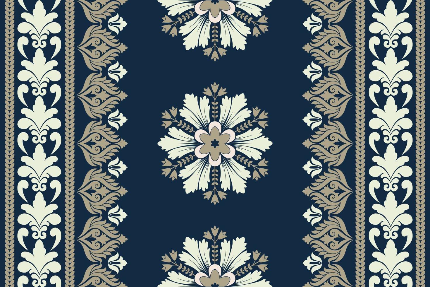 blommig sömlös mönster. vektor indisk dekorativ tapet. batik Indonesien. färgrik mönster med paisley och stiliserade blommor. design för omslag papper, omslag, tyg, textil, tapet, gardiner