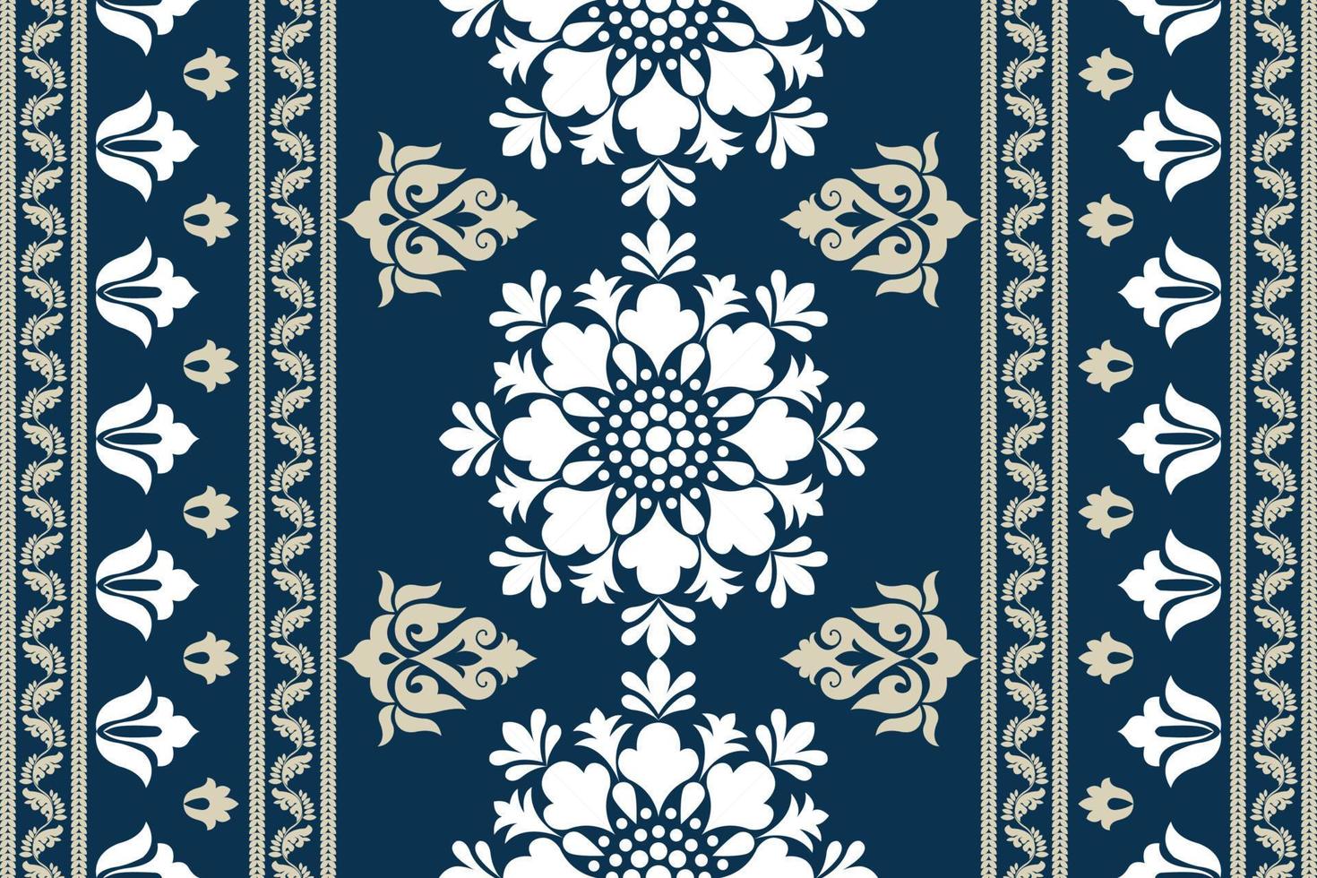 blommig sömlös mönster. vektor indisk dekorativ tapet. batik Indonesien. färgrik mönster med paisley och stiliserade blommor. design för omslag papper, omslag, tyg, textil, tapet, gardiner