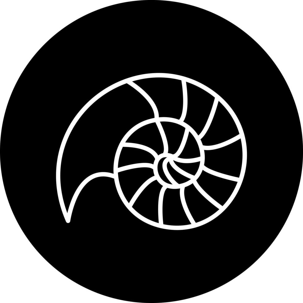 Spiral- Schale Vektor Symbol Stil