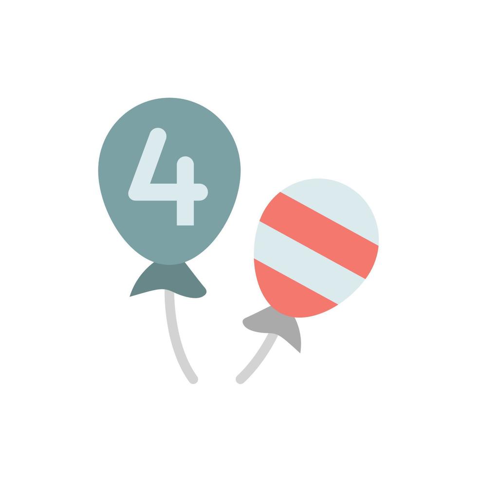 ballonger USA 4:e juli vektor ikon