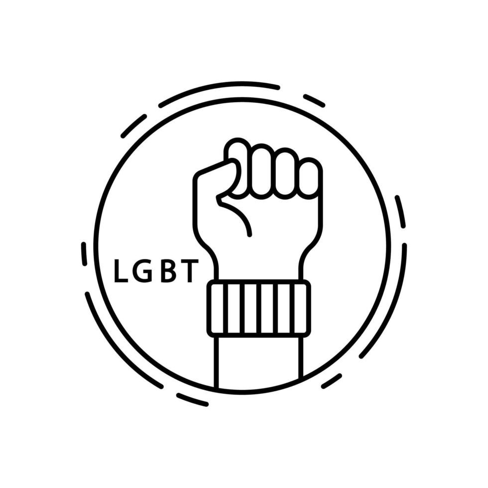 Faust, lgbt Vektor Symbol