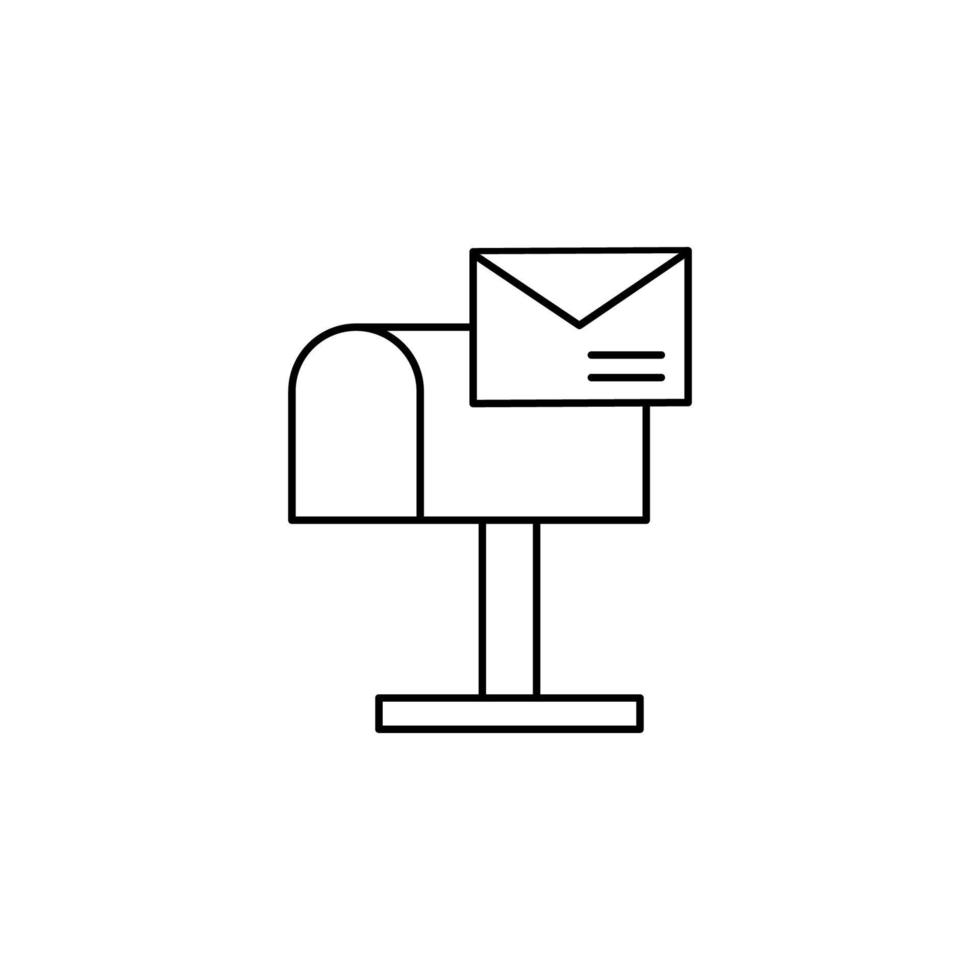 Briefkasten, Post, senden Vektor Symbol