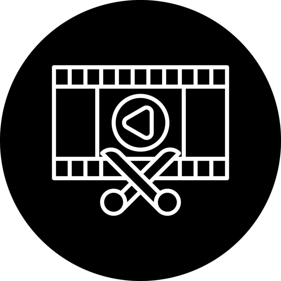 Film Bearbeitung Vektor Symbol Stil