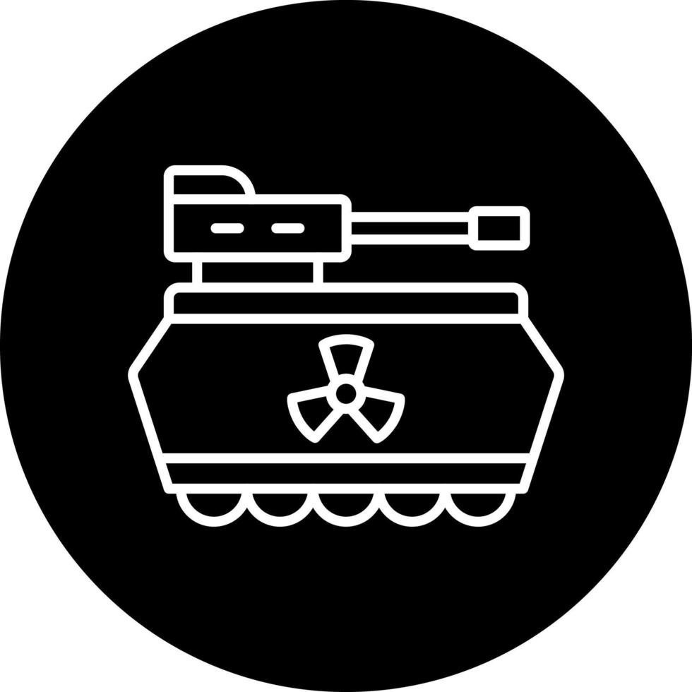 Nuklear Panzer Vektor Symbol Stil