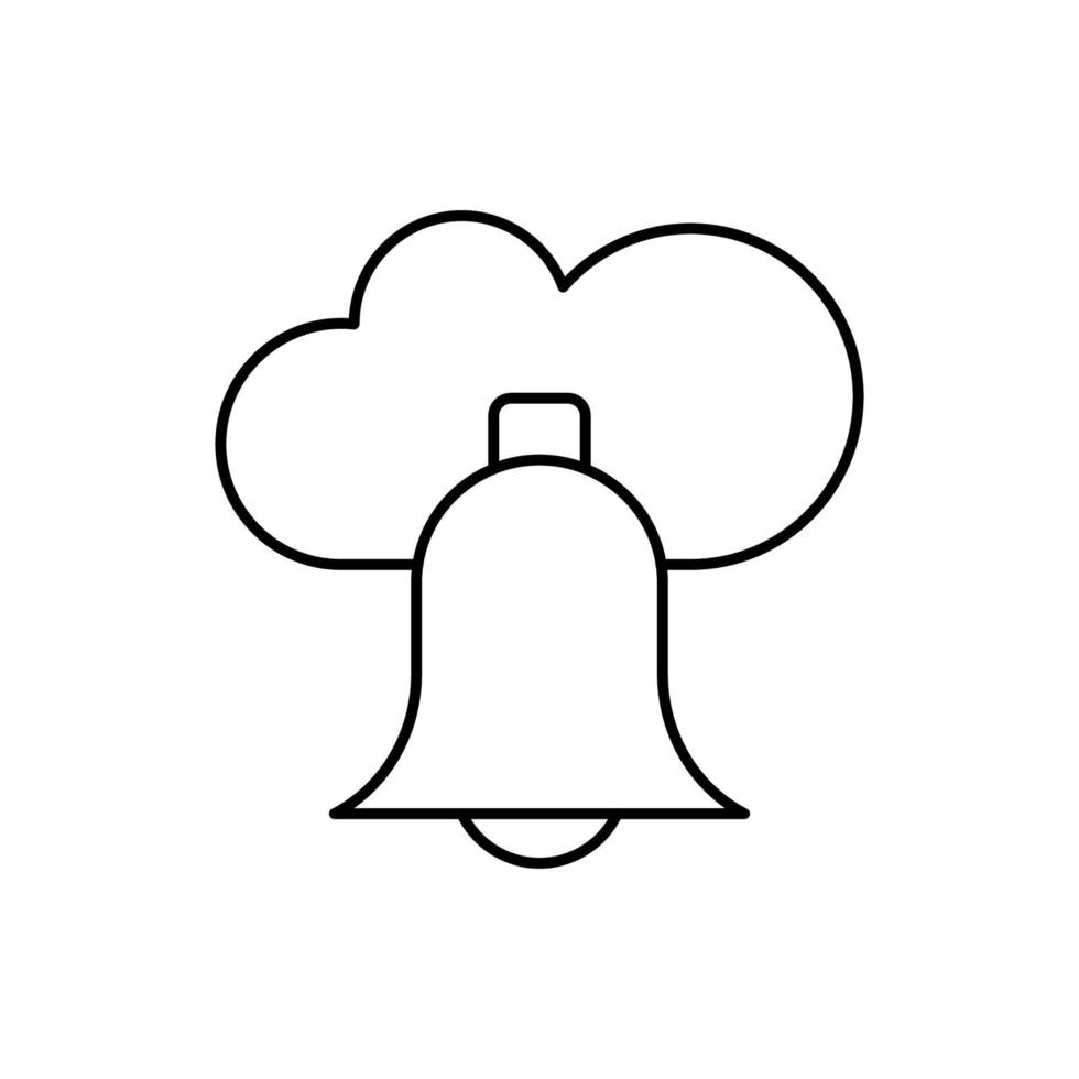 Wolke rechnen, Glocke, SEO Vektor Symbol