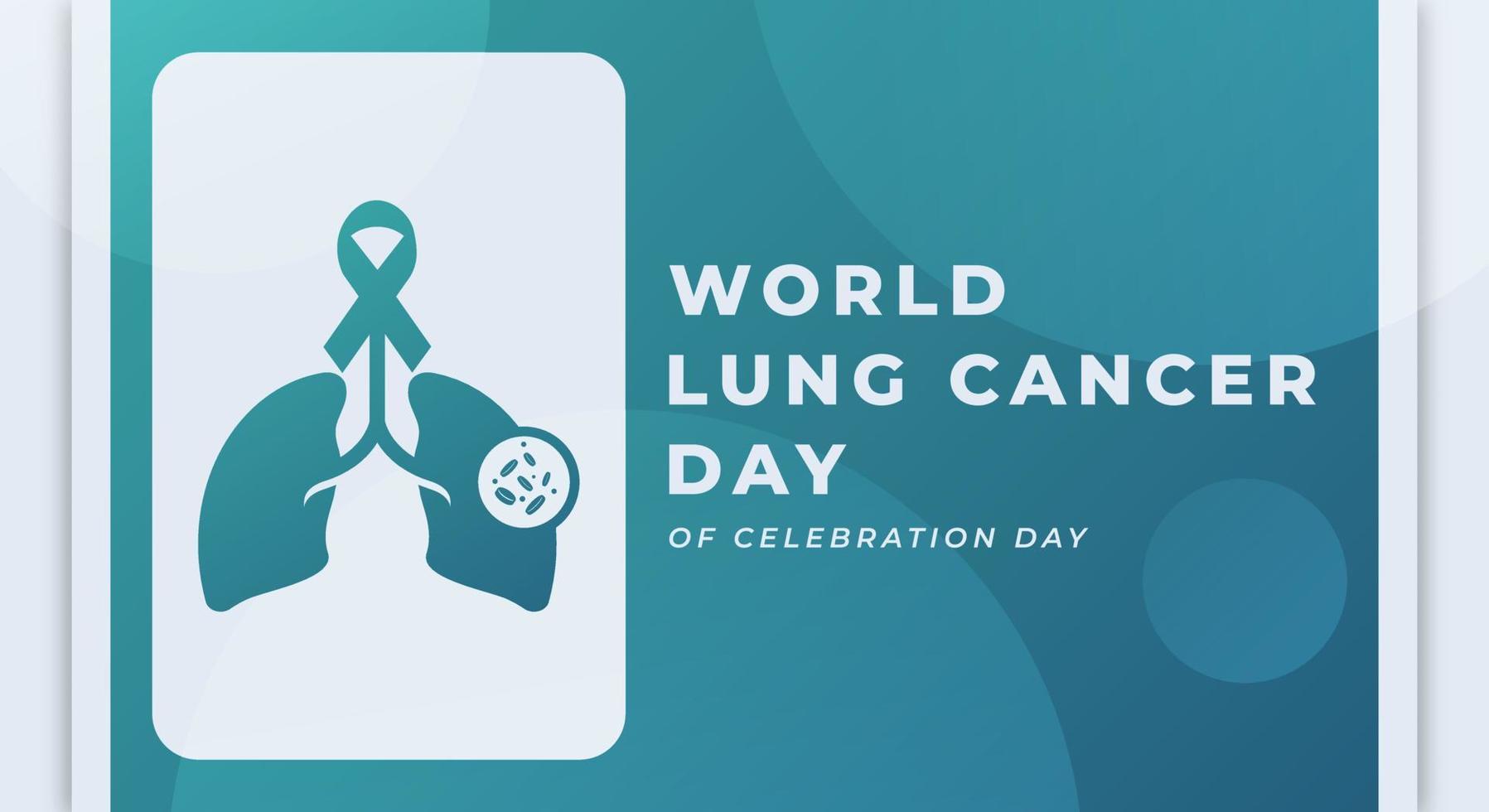 Welt Lunge Krebs Tag Feier Vektor Design Illustration zum Hintergrund, Poster, Banner, Werbung, Gruß Karte