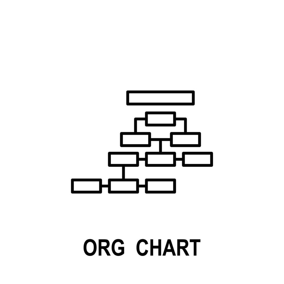 organisatoriska Diagram vektor ikon