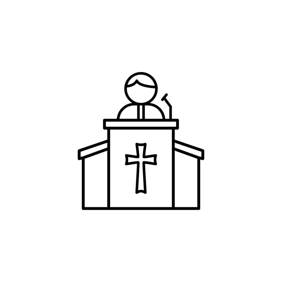gemenskap, kristendomen vektor ikon