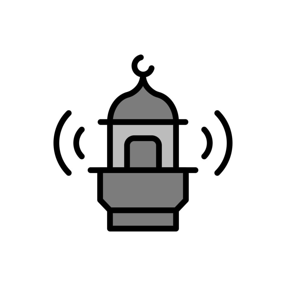 Moschee Azan Ramadan Vektor Symbol