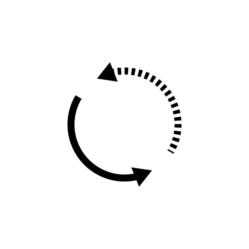 pil, höger, vänster, refresh vektor ikon