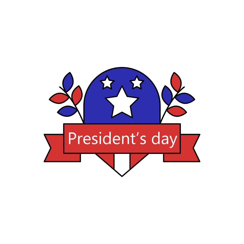 Präsident Tag Schild Vektor Symbol