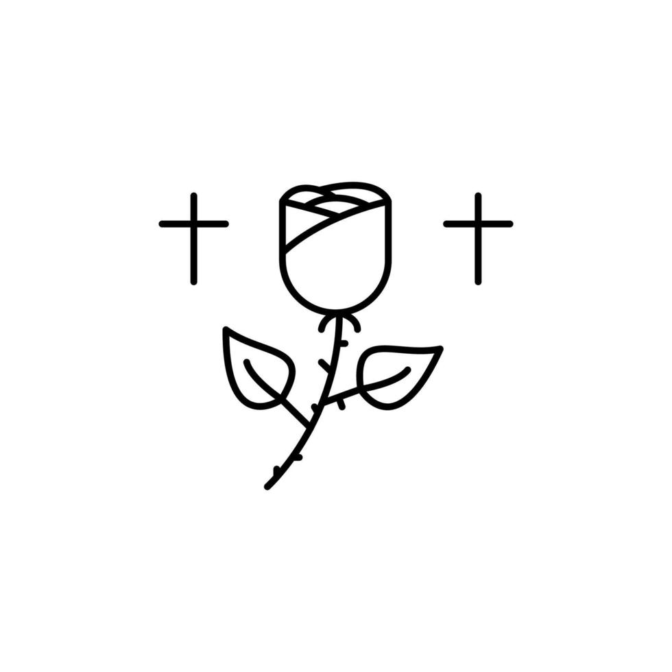 Christian Rose, Christentum Vektor Symbol