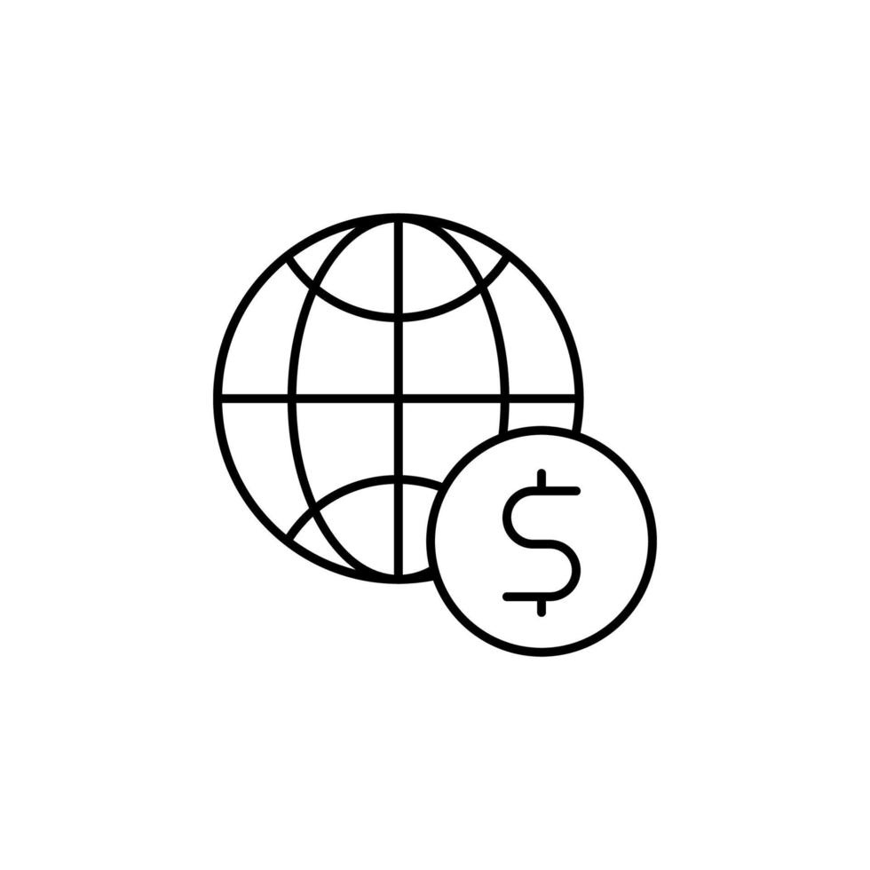 Dollar-Vektor-Symbol vektor