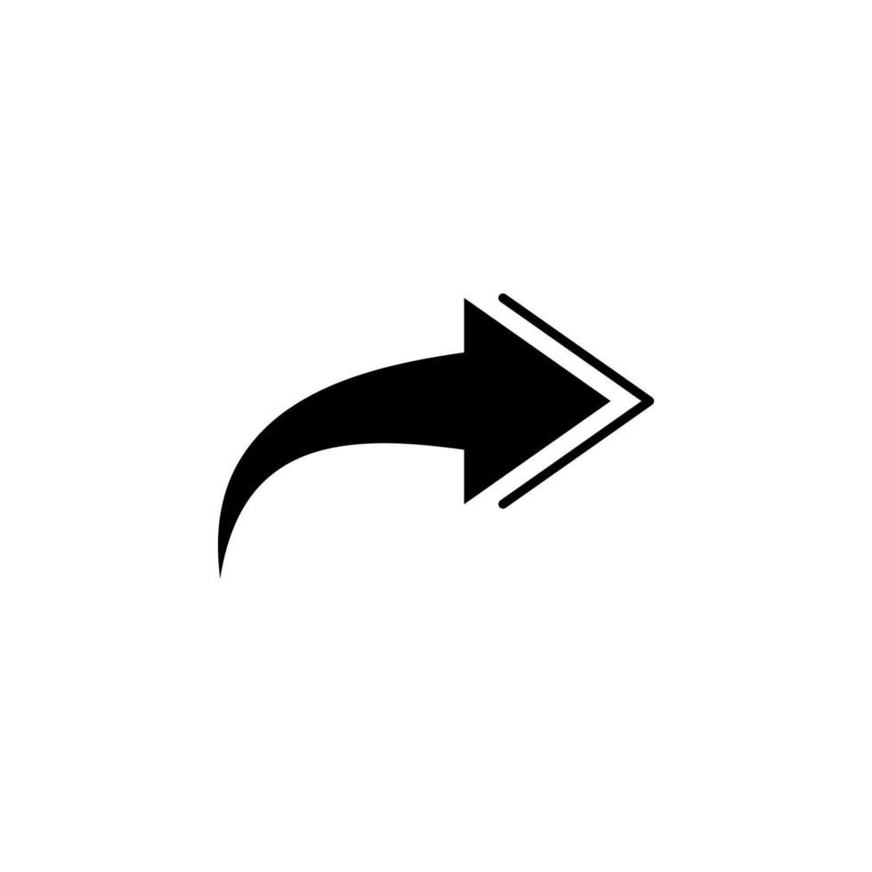 pil, höger, navigering vektor ikon