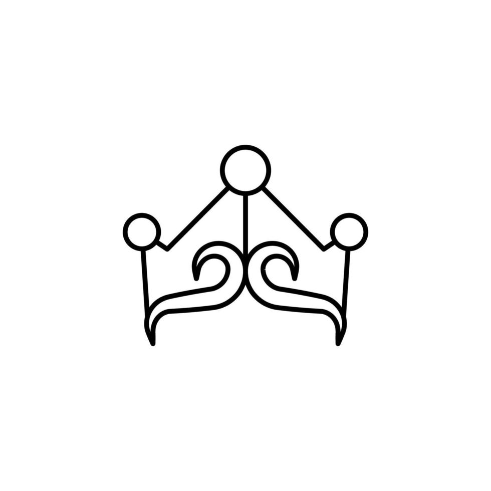 Frau Krone Vektor Symbol