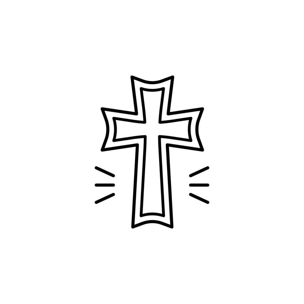 kreuzen, heilig, Christentum Vektor Symbol