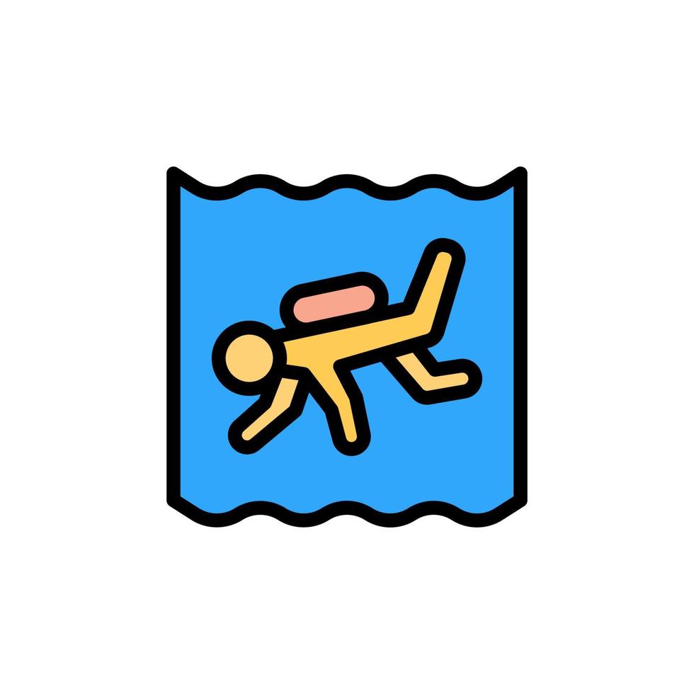 Tauchen Tauchen, Ozean Vektor Symbol