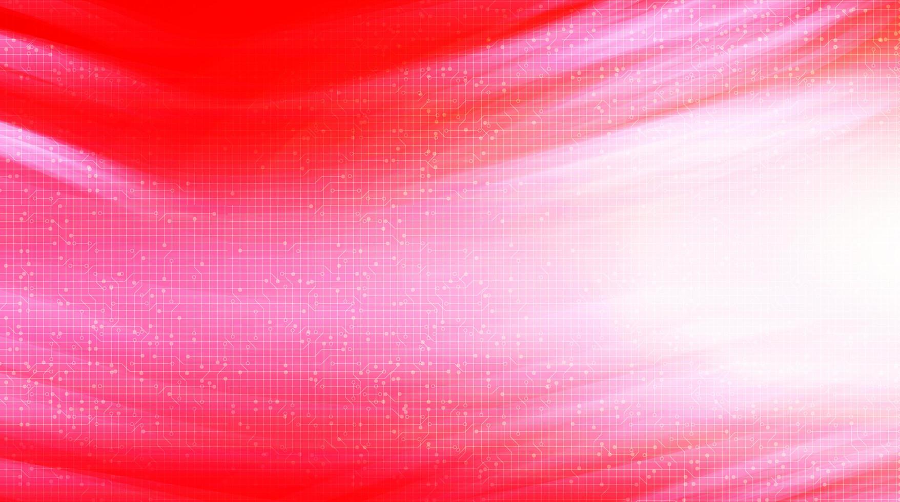 röd digital hastighet på teknikmikrochipbakgrund vektor