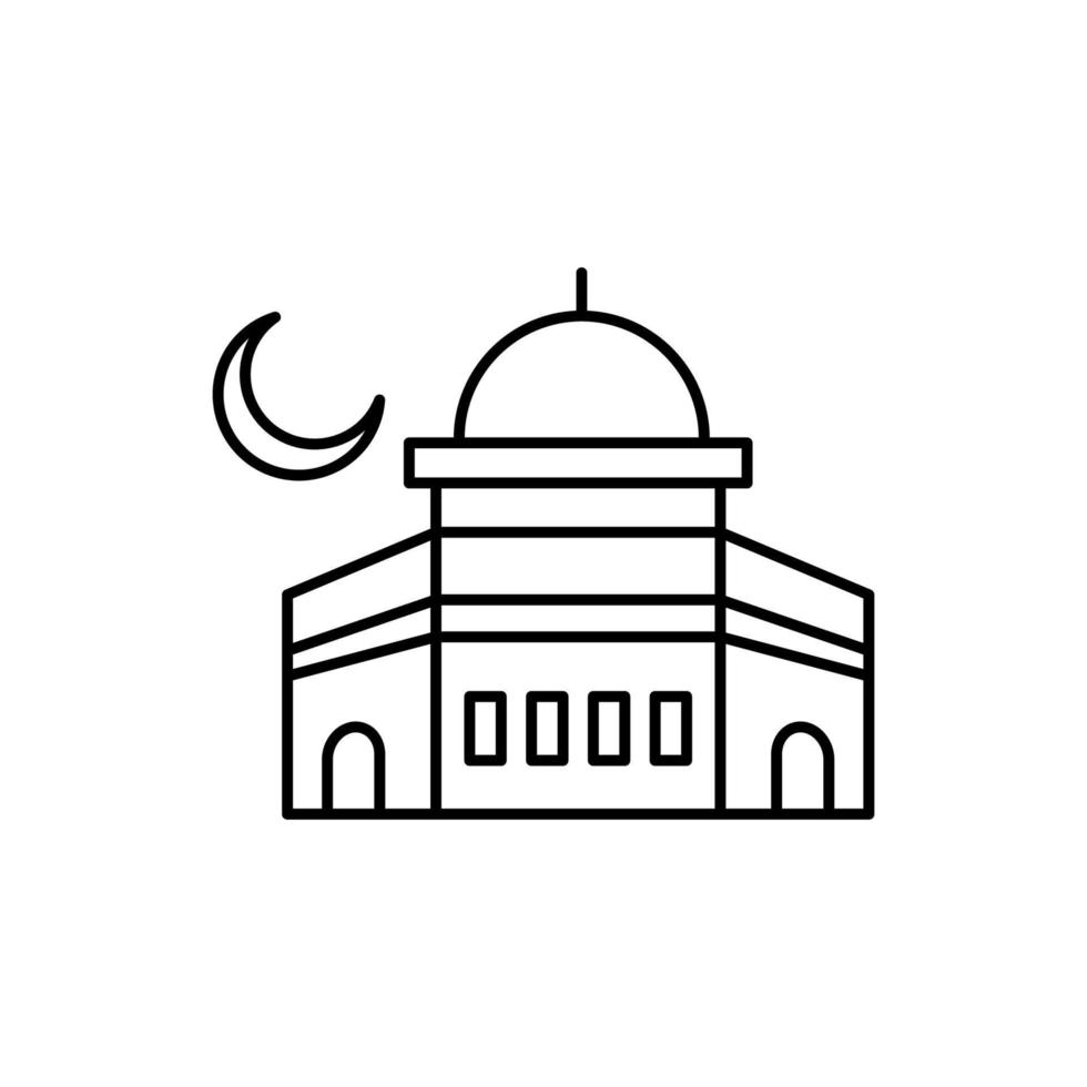 Moschee Gebäude Vektor Symbol