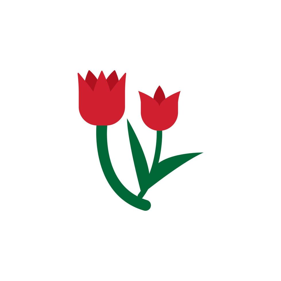 Kraut, Tulpe Vektor Symbol