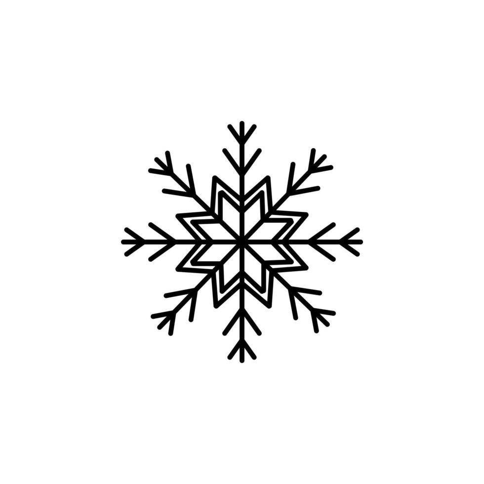 Schneeflocken-Vektor-Symbol vektor