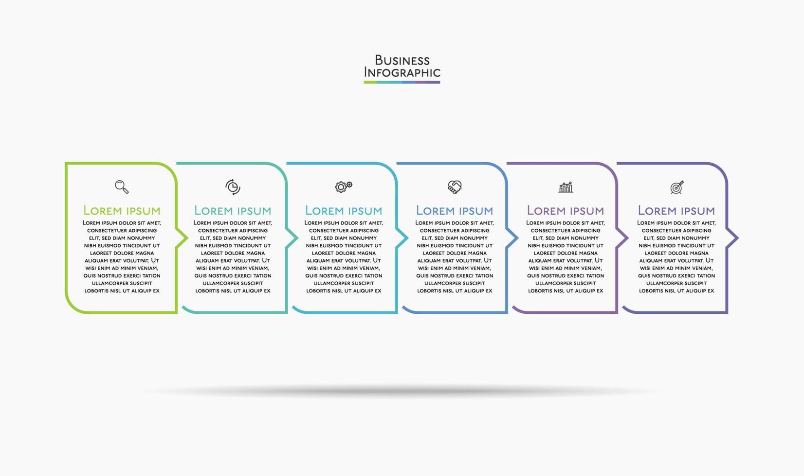 Präsentationsgeschäft Infografik Vorlage vektor