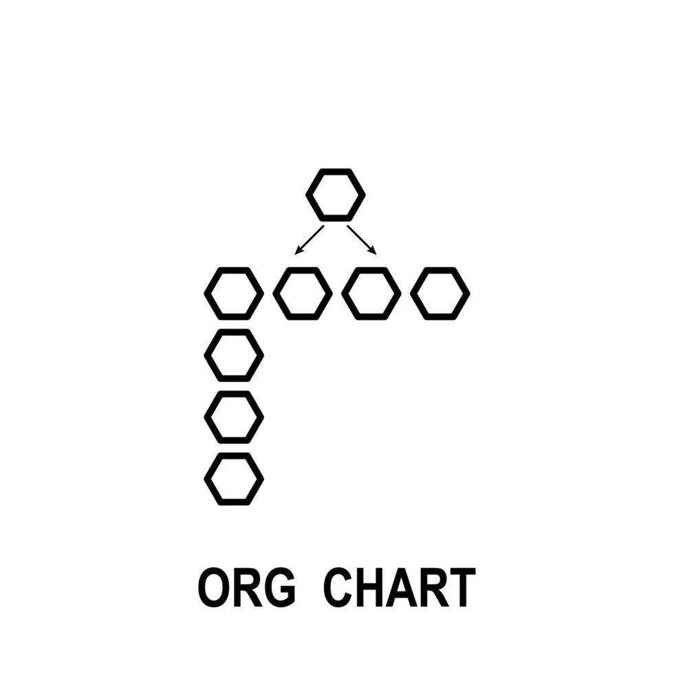 organisatoriska Diagram vektor ikon