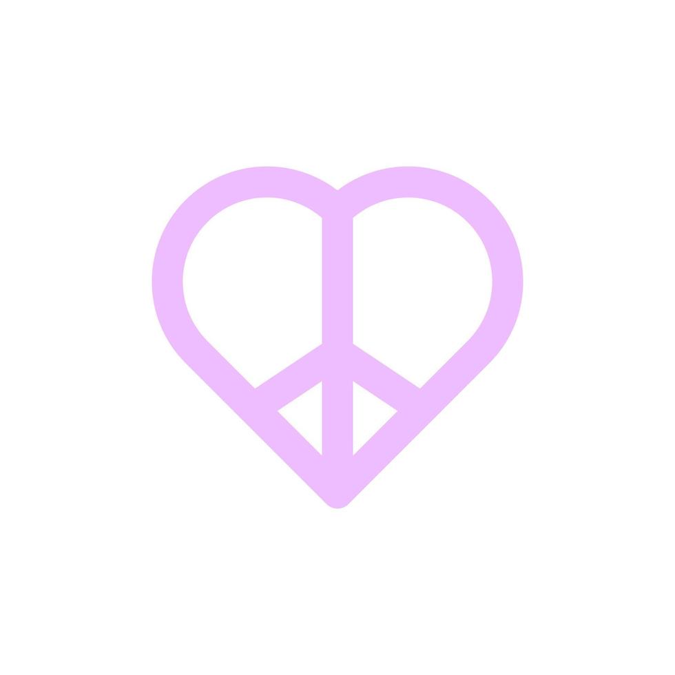 Frieden, Herz, Liebe Vektor Symbol