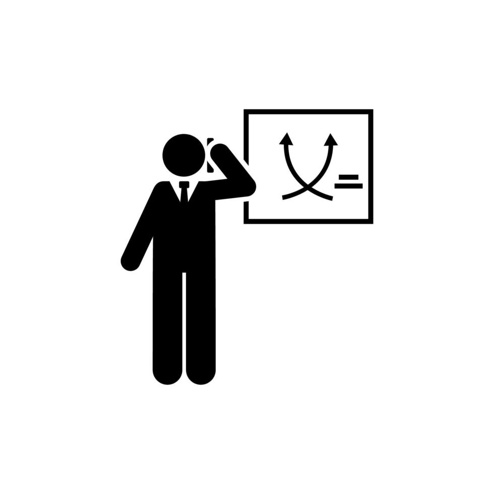 Diagramm, Ausbildung, Büro, Arbeit, Telefon Vektor Symbol