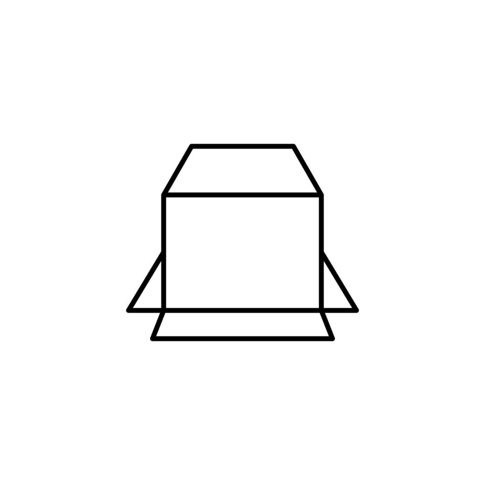 Box geöffnet Vektor Symbol