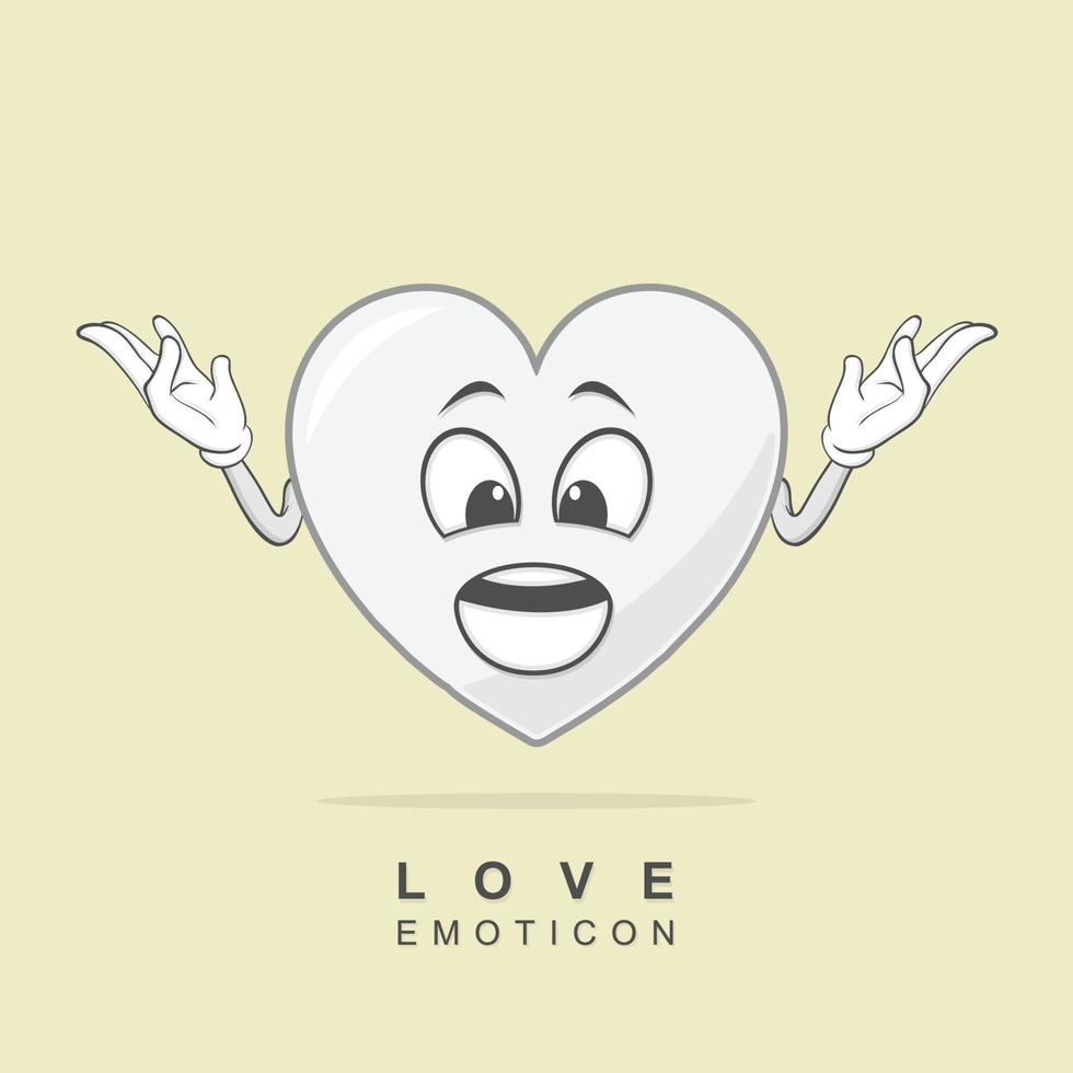 Herz Charakter Emoticon vektor