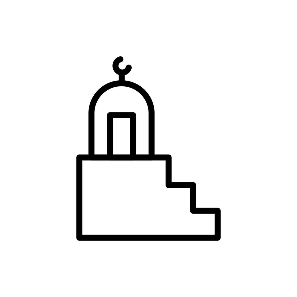 Moschee Ramadan Vektor Symbol