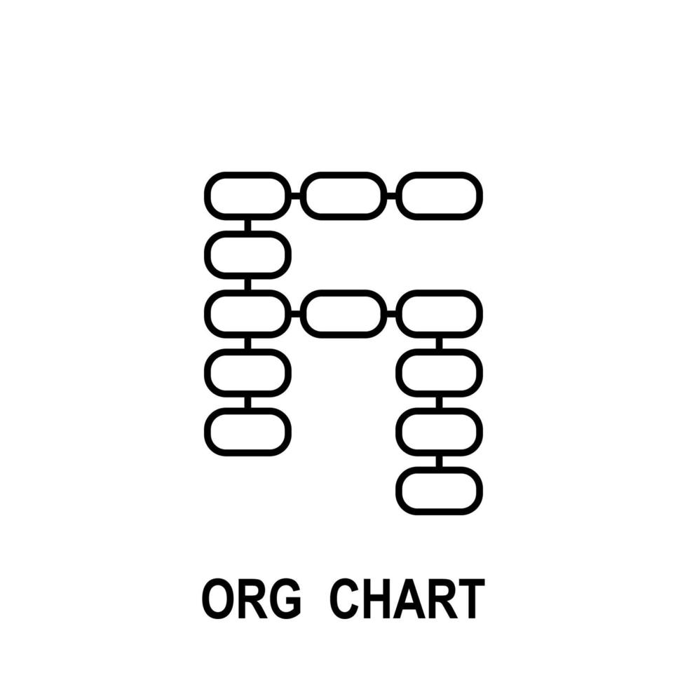 organisatorisch Diagramm Vektor Symbol