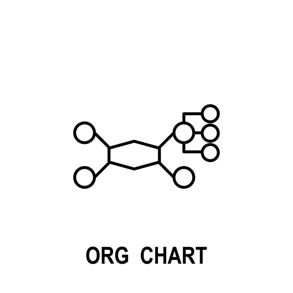 organisatoriska Diagram vektor ikon