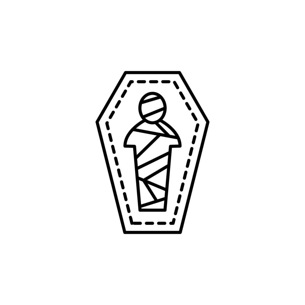 Mumie, Sarg Vektor Symbol