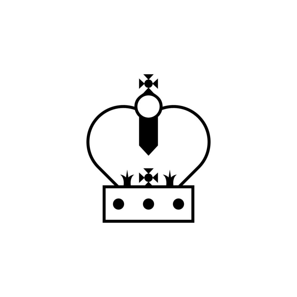 Vektorsymbol der königlichen Krone vektor
